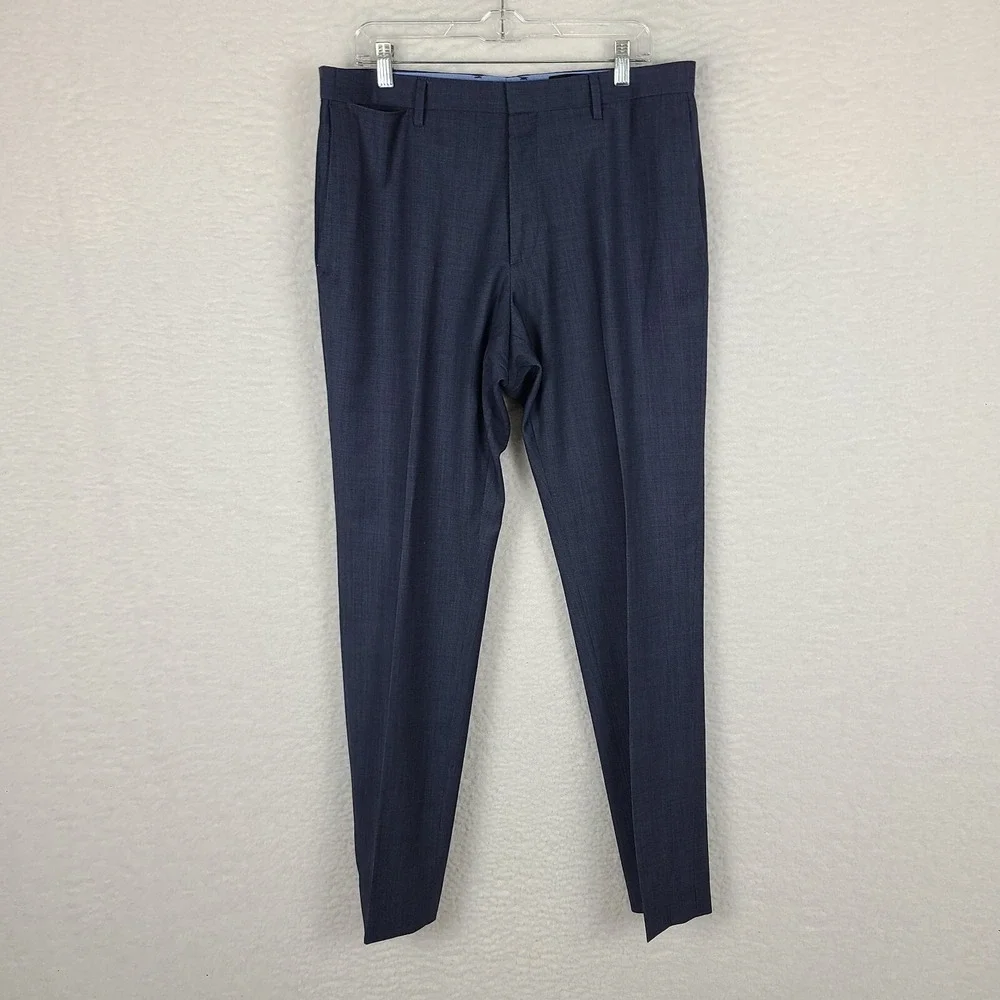 Banana Republic Dress Pants Mens 34‎ x 34 Navy Blue Modern Slim Trousers Slacks